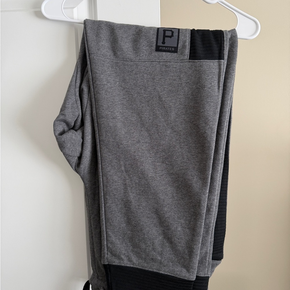 Nike Pittsburgh Pirates Gray and Black Men's Joggers